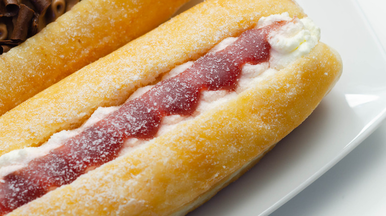 jam and cream filled pastry