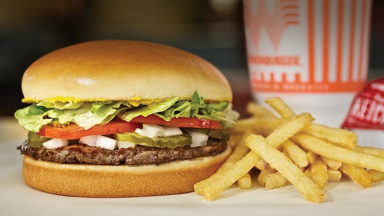 Whataburger burger and fries