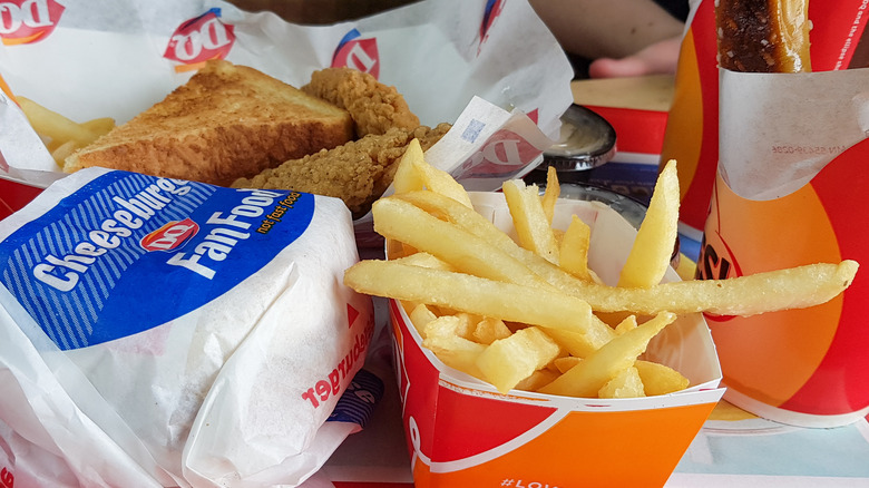 Dairy Queen meal with fries