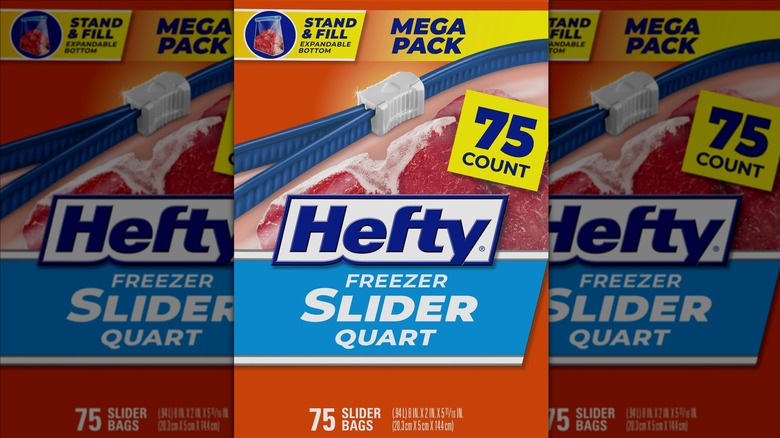 Hefty Freezer Slider Quart bags