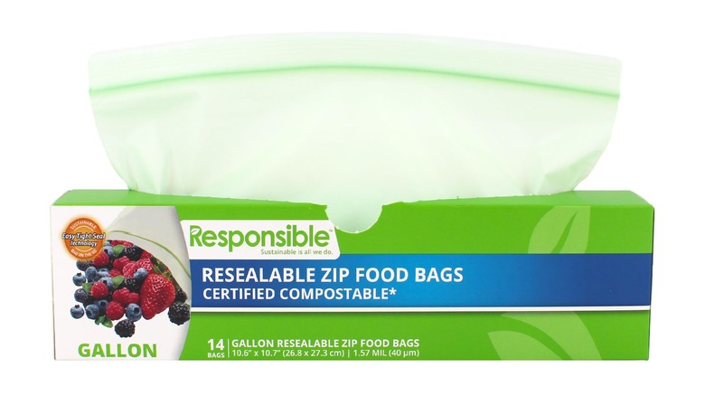 Responsible Resealable Zip Food Bags box