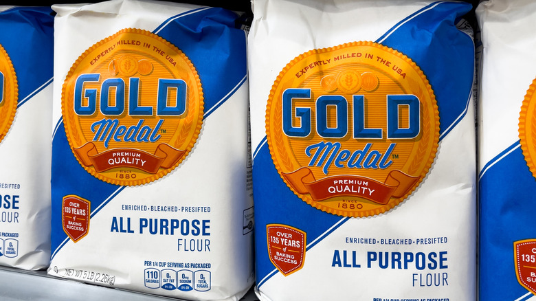 Bags of gold medal flour