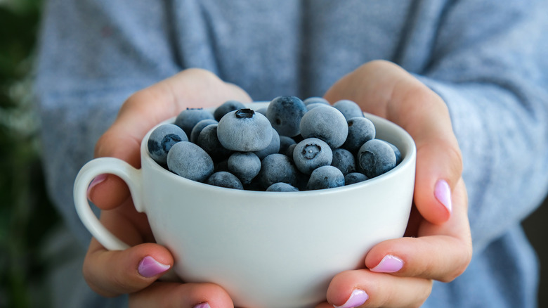 Frozen blueberries