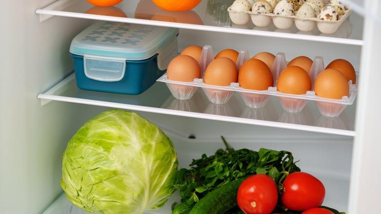 Eggs in the refrigerator