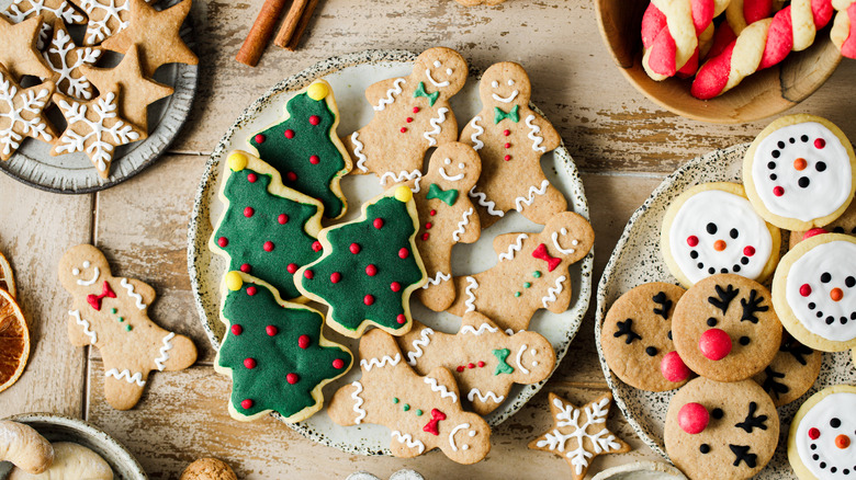 Holiday cookies at dessert table