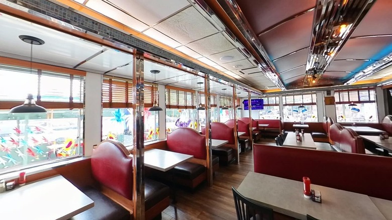 Interior of Bel Aire Diner