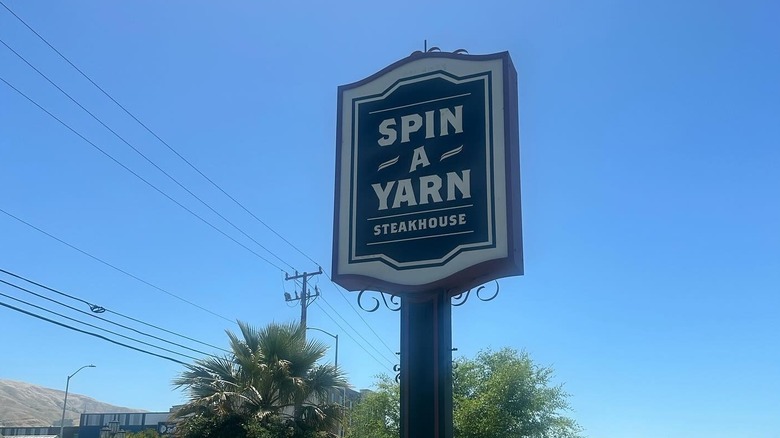 Spin-A-Yarn Steakhouse sign