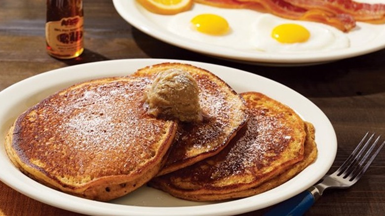 plate of sweet potato pancakes