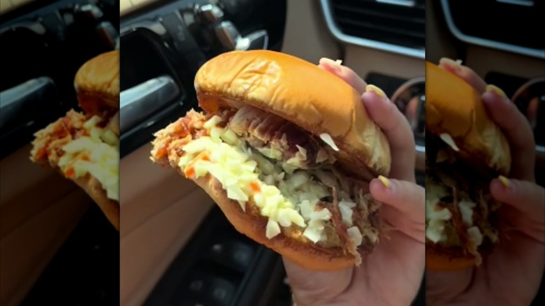 Bojangles pulled pork sandwich