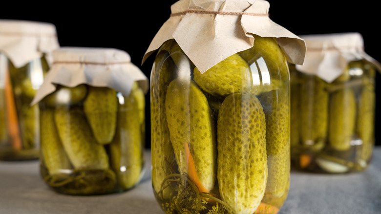 dill pickle jars