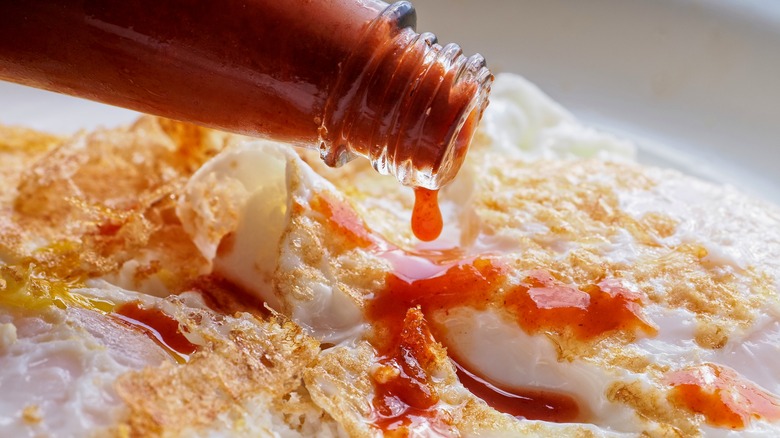 hot sauce on eggs