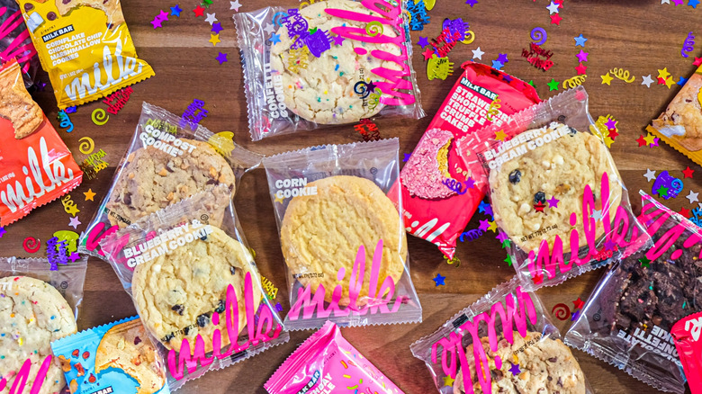 Milk Bar packaged cookies and treats