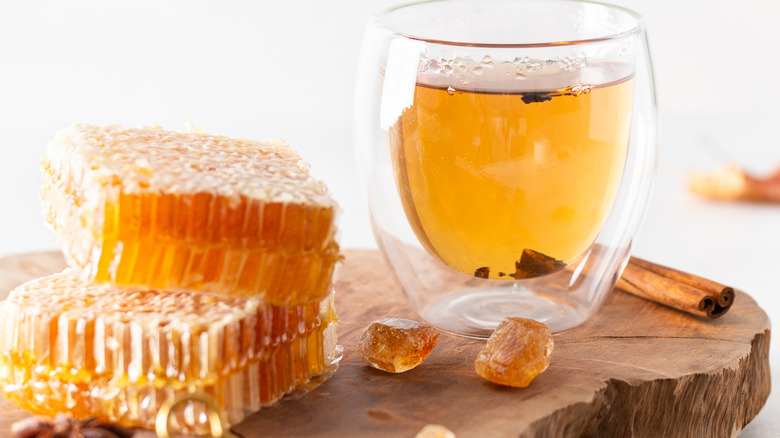 Local honey with tea