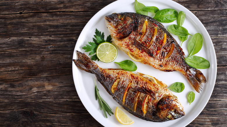 grilled whole fish