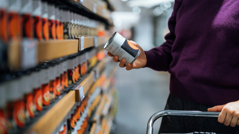 canned food aisle