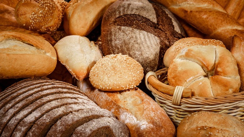 Assortment of fresh bread