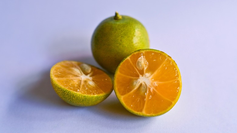 cut Calamansi limes