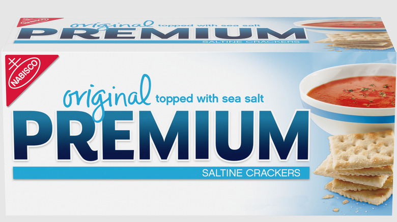 Premium saltine crackers box