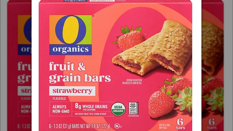 O Organics fruit bars strawberry