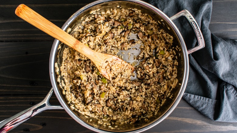 mushroom risotto