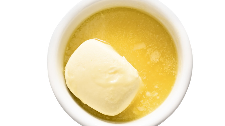 bowl of melting butter