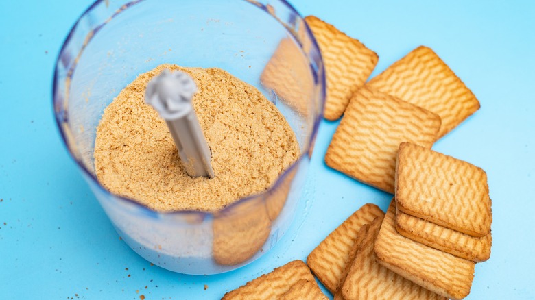 cookie crumbs in food processor