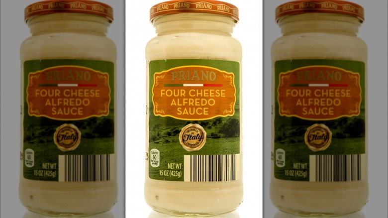 Priano Alfredo Sauce label