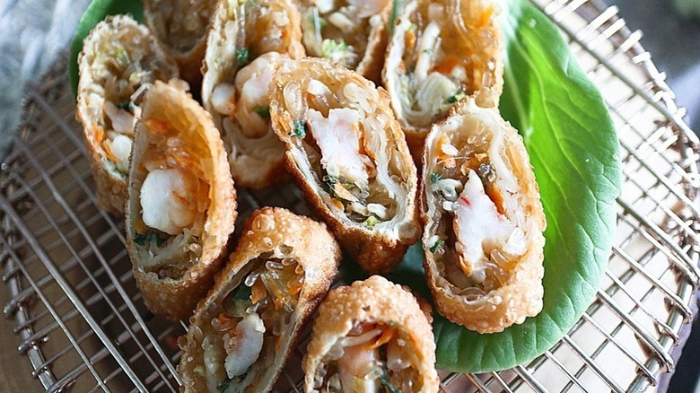 mini shrimp egg rolls