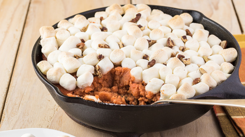 Sweet potato casserole with marshmallows 