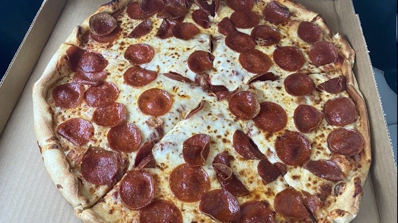 Sams Club pepperoni pizza