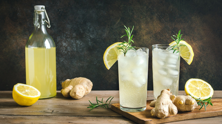 ginger beer in glass