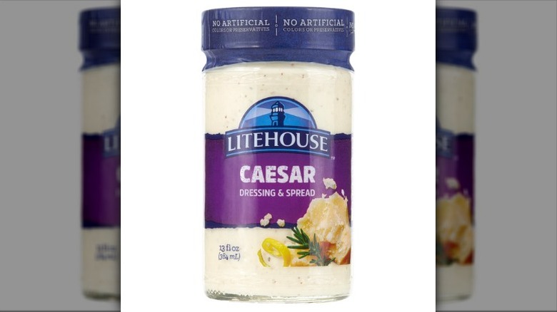 bottle of Litehouse salad dressing