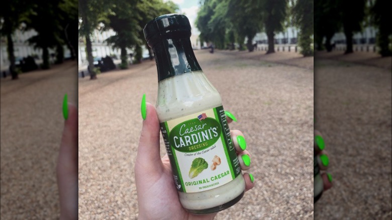 Cardini's caesar dressing bottle