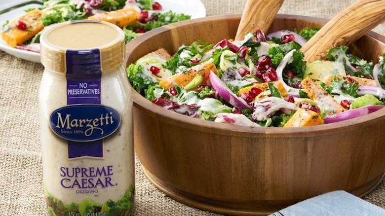 Marzetti caesar dressing and salad