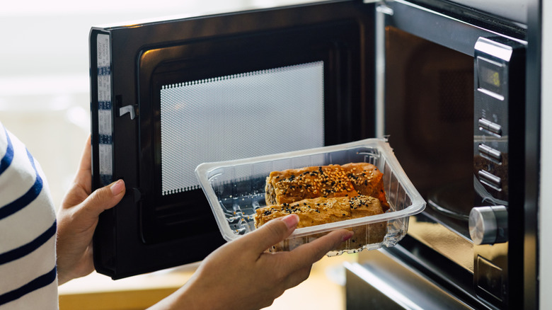 Person about to eat frozen meal