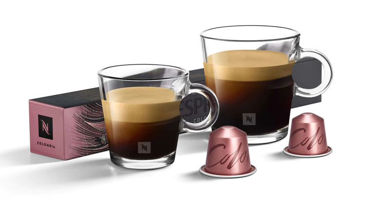 Nespresso Columbia coffee and pods