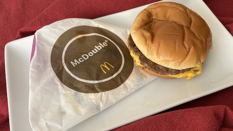 McDonald's double burger