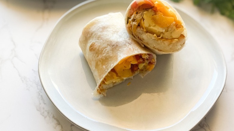 potato egg and cheese burrito