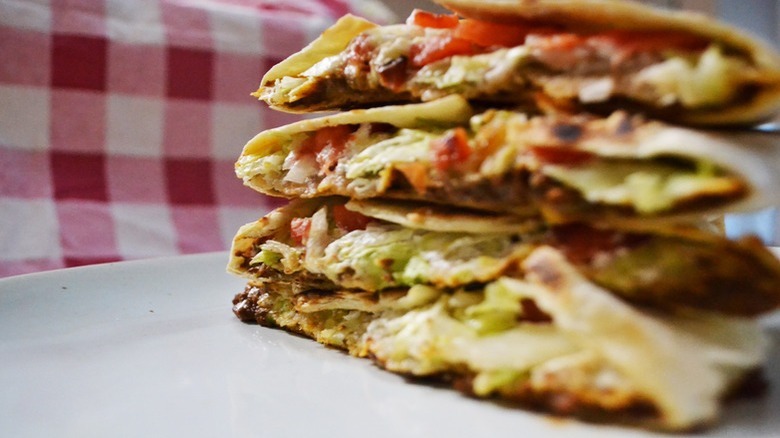 copycat Taco Bell Crunchwrap Supreme