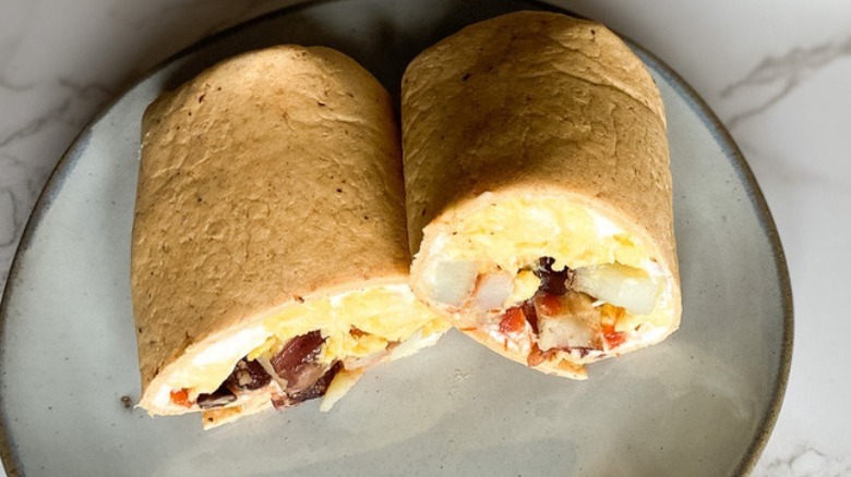 egg and potato burrito