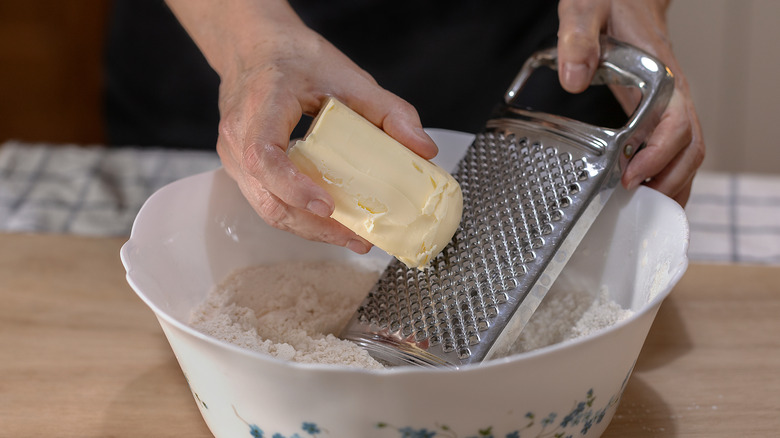 grating butter