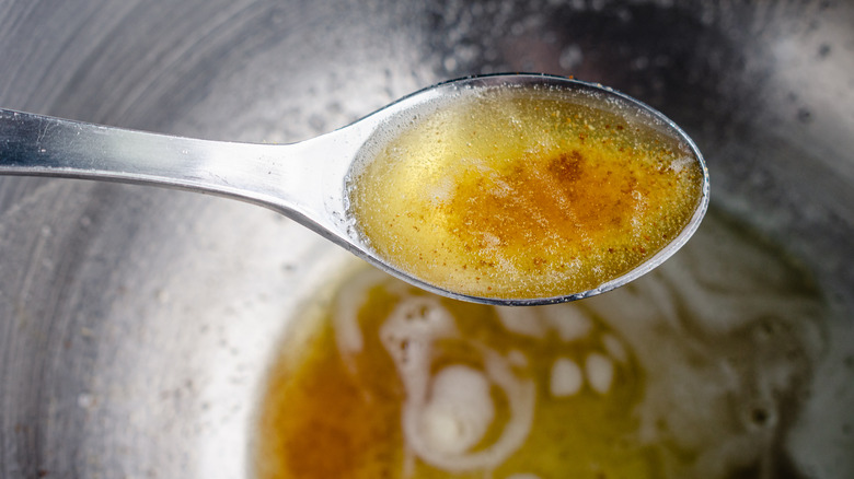 Brown butter close up