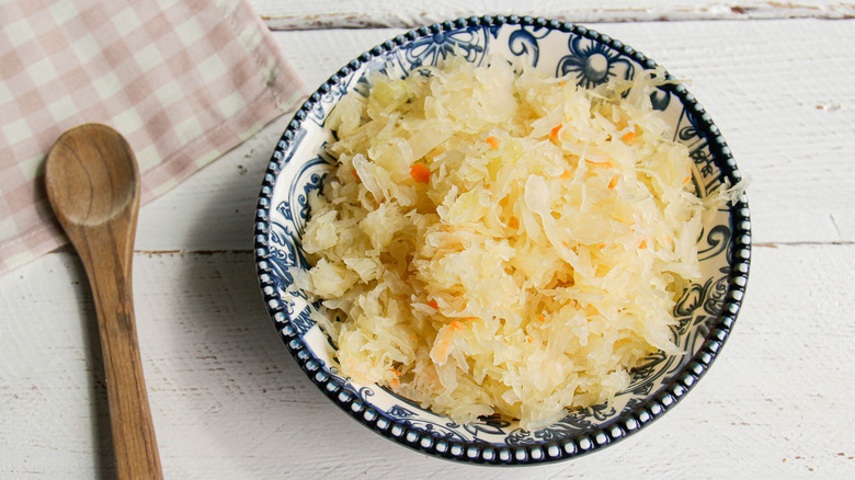 bowl of sauerkraut