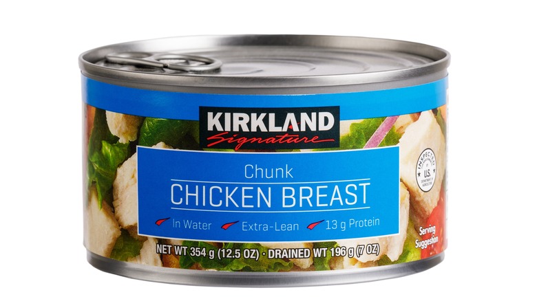 Canned chicken breast