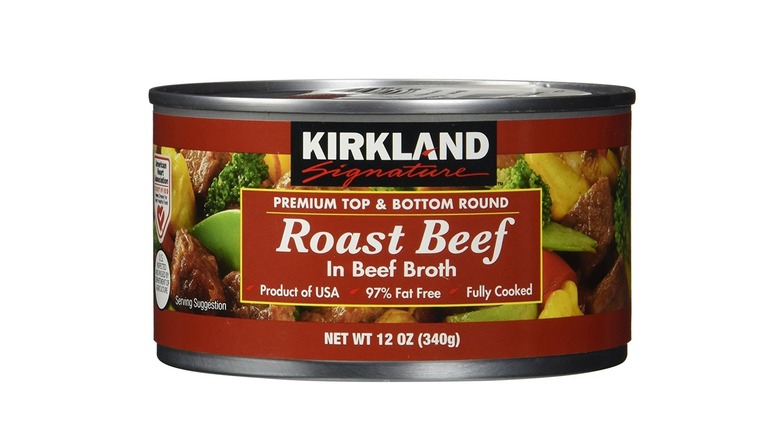 Can of roasts beef