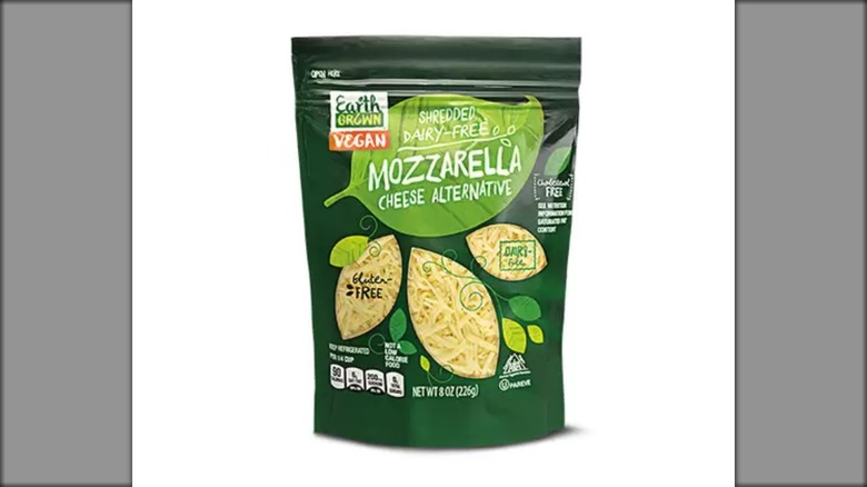 Package of vegan mozzarella cheese 