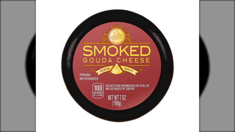 Packaged of Smoke Gouda cheese 