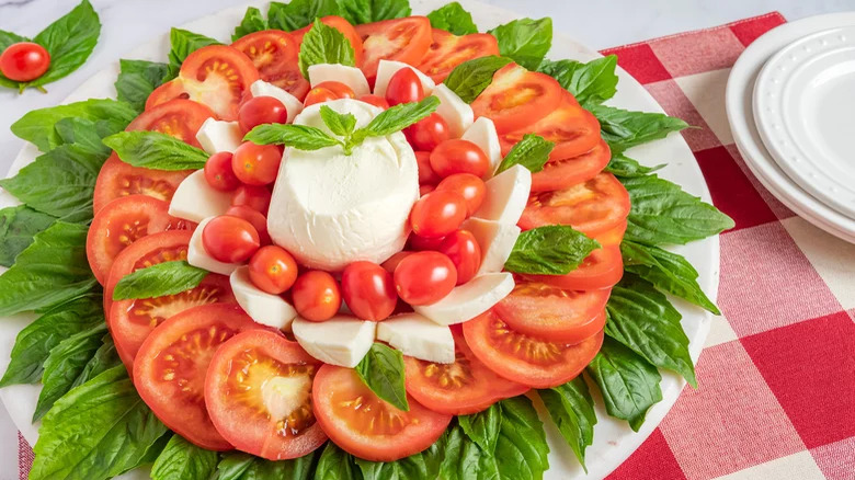 Caprese Christmas Wreath