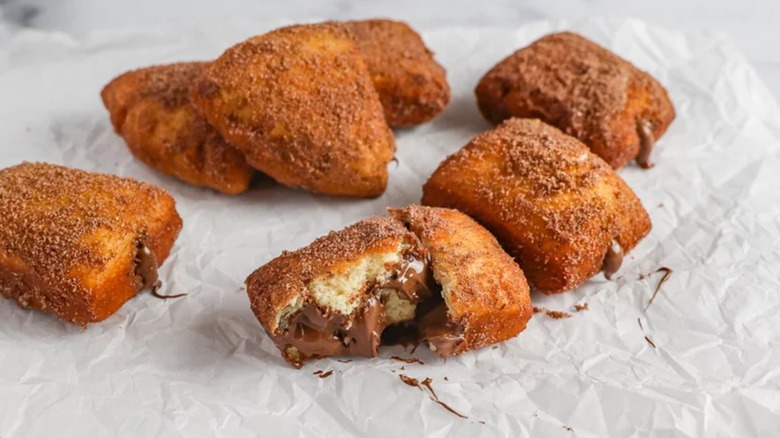 Nutella filled donuts