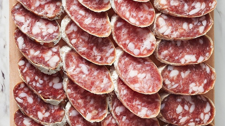 sliced salami